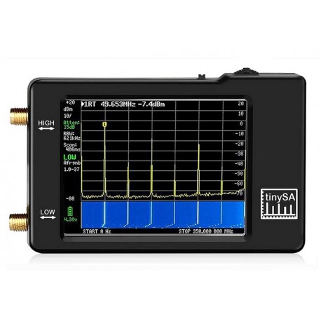 Analizador de espectros 100 KHz-350 MHz, AO-Tiny