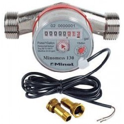 T-MINOL-130-NL Hot/Cold Water Flow Meter for HOBO