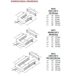 H6811, Transductor de corriente AC con salidas de 1 V ó 0,333 Vac