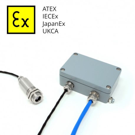 ExTempMini, Intrinsically Safe Infrared Temperature Sensor for High Ambient Temperatures