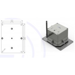 WSD15TIIDRO Fixing and micrometric adjustment kit (±2°) for biaxial horizontal clinometers