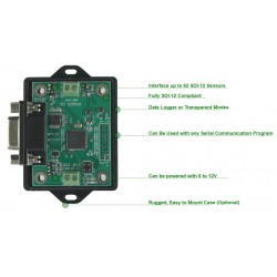 SDI-12-TRANS-RS232 Conversor de sensores para barramento SDI-12