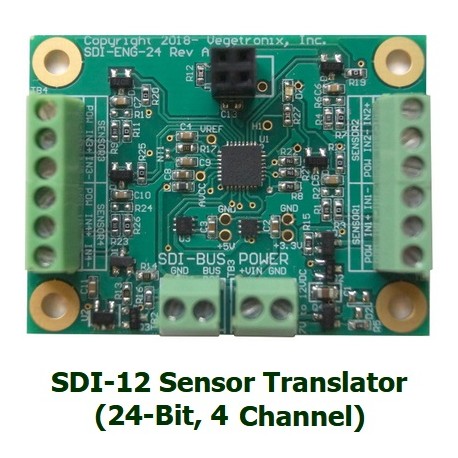 SDI-TRANS-SENSOR24, SDI-12 Sensor Translator (24-Bit, 4 Channel)