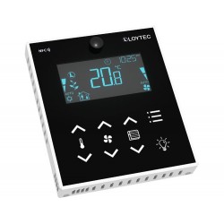 L-STAT-L6 Room Control Panel, 8 buttons, Temp. up/down, Fan up/down, Shutters up/down, Light and menu
