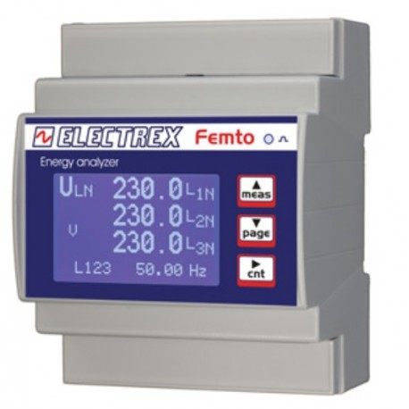 PFA6411-02-B Analizador de Energía FEMTO D4 RS485 230-240V
