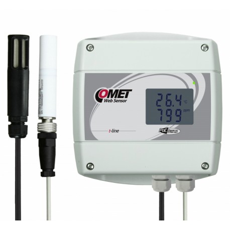 Comet System T6641 T6641 WebSensor with PoE for Remote Temperature, Humidity, CO2 (Ethernet)