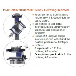 REAC-N50LE Reactor de laboratorio 50 litros