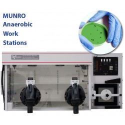 Munro AW800TGRF4P Câmara Anaeróbica/Estação de Trabalho: 4 luvas, para 800 placas de Petri