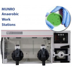 Câmaras anaeróbicas Munro AW400TG-2 luvas, 400 placas de Petri