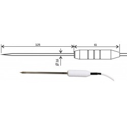 2061-250/0 Sonda de Temperatura sem conector, para sólidos moles ou a granel, substâncias líquidas e gasosas, -30°C a 250°C