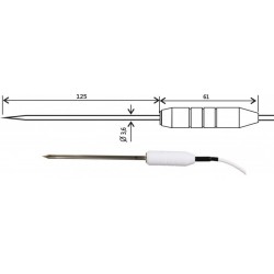 2061-250/0Temperature probe without connector, for soft or bulk solids, liquid and gaseous substances, -30°C to 250°C