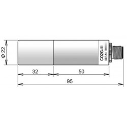 SN274 CO2 external probe, range 0-10.000ppm, M12 connector, without cable