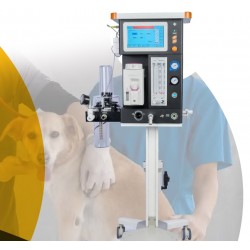 TA80V Ventilador veterinario inteligente + máquina de anestesia