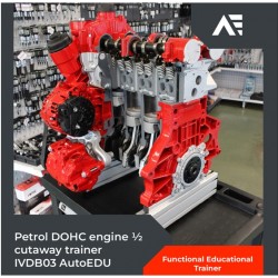 toEAutoEDU IVDB03 DOHC ½ corte instrutor educacional de motor a gasolina