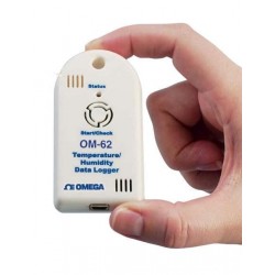 OM-62 Data logger for temperature and relative humidity, portable and low cost