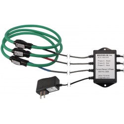 RCS-1800 Three-Phase RopeCT® Rogowski Coil Ac Transducer with .333 mV o/p