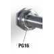 PG16 steel cable gland for Ø 14mm probes