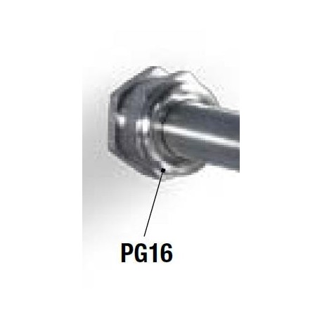 PG16 steel cable gland for Ø 14mm probes