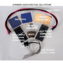 SAI-Cell-25 Dual-Area Fuel Cell Fixture with POCO Graphite Flow Fields for 5 & 25 cm2