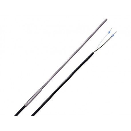 MJS/E Sheathed Thermocouple Type J with 2 m Silicone-Cable (-220...+850°C)