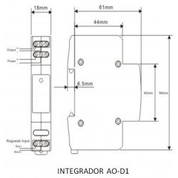 AOD1 Integrador DIN-RAIL