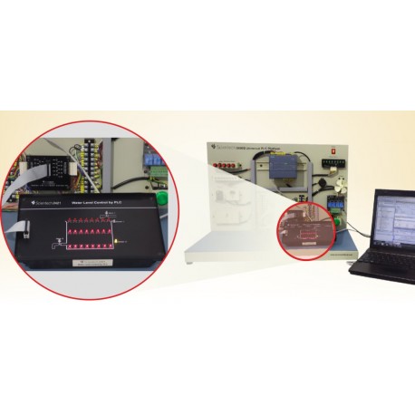 Scientech2421 Controle de nível de água por PLC