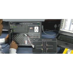 Scientech2423A Tráfego controlador PLC