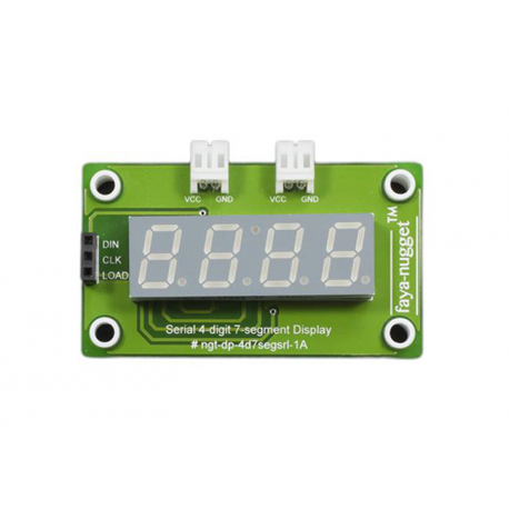 faya-nugget Serial 4-digit 7-segment Display - Serial 4-Digit 7-Segment Display Module