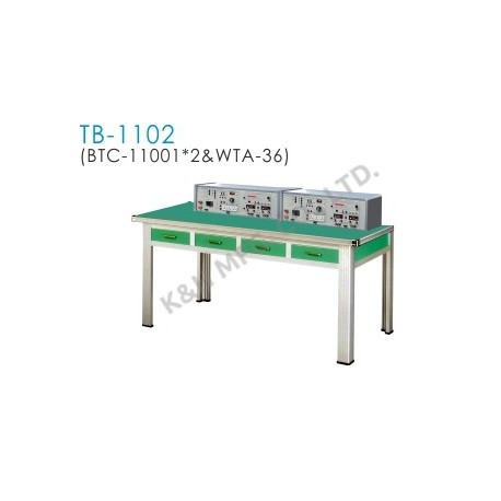 TB-1102 Banco de Entrenamiento (2 x BTC-11001 Consola del Banco Superior + WTA-36 Mesa de Trabajo) 