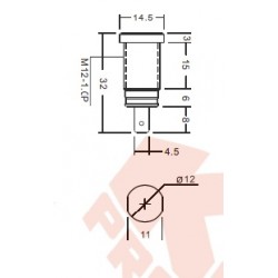 KEG-4 / KEN-4 (Plugue de 4 mm Removível para Soldagem ou Terminação Rápida de 6,4 mm)