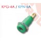 KPG-4A / KPN-4A (Plugue de 4 mm para Solda ou Terminação Rápida de 6,4 mm com Furo de Montagem de 8 x 7 mm)
