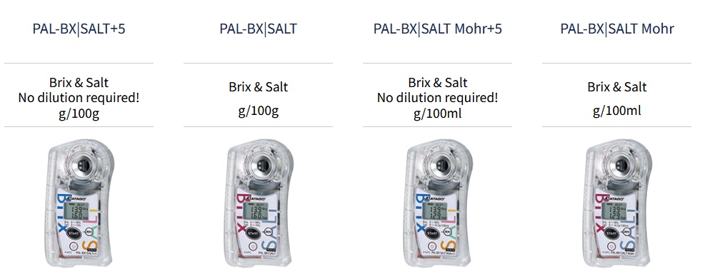 ATAGO PAL-BX/SALT+5 Digital Brix and Salt Hybrid Meter, 0 to 90